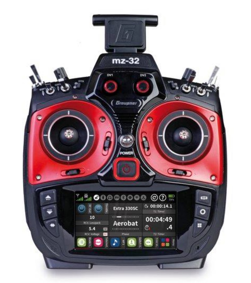 GRAUPNER MZ-16 HOTT 16 VOIES ÉMETTEUR RADIOCOMMANDE RC 2,4GHZ