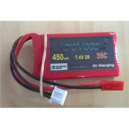 Accu LiPo aero-35C, 2S (7.4V) 450mAh